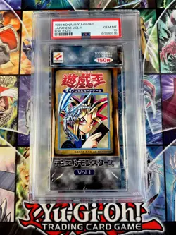 Yu-gi-oh Volume 1 1999 Original Factory Sealed Pack - PSA 10 - Image 1