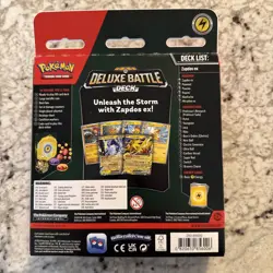 Pokemon Trading Cards - Deluxe Battle Deck - ZAPDOS EX (60-Card Deck, Deck Box+) - Image 2