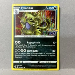 Tyranitar 43/78 Holo Rare Pokemon GO LP - Image 1