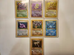 Pokemon TCG Fossil Set Holo Rare Lot of 7 Cards VTG 1999 WOTC NM-MP - Image 1