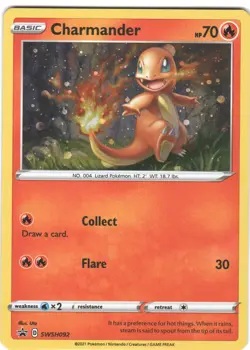 Charmander SWSH092 Holo Holo P Sword & Shield Promo NM Pokemon - Image 1