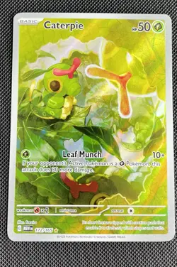 Pokemon TCG Caterpie 172/165 Illustration Rare Scarlet & Violet 151 - Image 1
