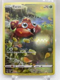 Paras Full Art GG32/GG70 Crown Zenith Galarian Gallery Pokemon Mint/NM - Image 1