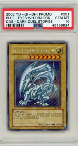2002 Yu-Gi-Oh Dark Duel Stories DDS-001 Blue-Eyes White Dragon - PSA 10 GEM MINT - Image 1