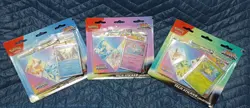 Pokemon TCG Prismatic Evolutions Tech Sticker Collection Set Lot of 3 (9 Packs) - Image 1