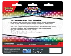 Pokemon TCG Prismatic Evolutions Tech Sticker Collection Set Lot of 3 (9 Packs) - Image 3