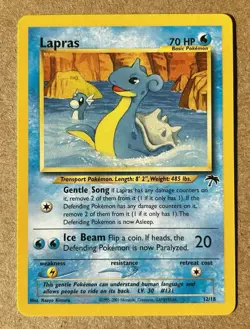 Pokemon TCG Lapras Southern Islands 12/18 (NM) - Image 1