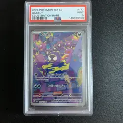 Gastly 177/162 SV05: Temporal Forces Holo Illustration Rare Mint PSA 9 - Image 1