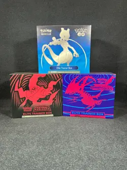 Lot of (3) Pokemon GO, Astral Radiance, Darnkess Ablaze Elite Trainer Box SEALED - Image 1