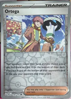 Ortega Reverse Holo - 190/197 - Obsidian Flames Pokemon 2023 - Image 1