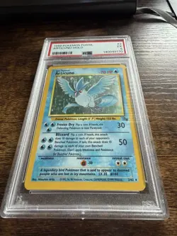 1999 Pokemon Fossil Articuno #2/62 Unlimited Holo Rare PSA 5 - Image 3