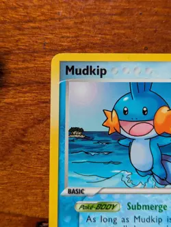 Pokemon TCG Mudkip 57/100 [Reverse Holo, Stamped] Crystal Guardians - Image 2