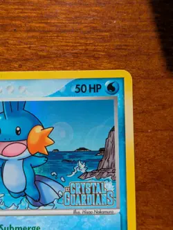 Pokemon TCG Mudkip 57/100 [Reverse Holo, Stamped] Crystal Guardians - Image 3