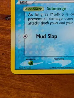 Pokemon TCG Mudkip 57/100 [Reverse Holo, Stamped] Crystal Guardians - Image 5