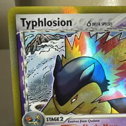 2006 Pokemon EX Dragon Frontiers Typhlosion Delta Species Holo Rare 12/101 LP - Image 2