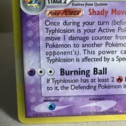 2006 Pokemon EX Dragon Frontiers Typhlosion Delta Species Holo Rare 12/101 LP - Image 5