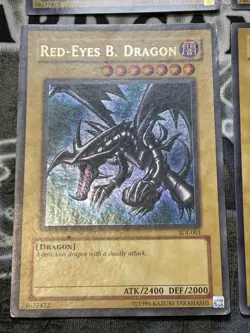 Yu-Gi-Oh! 6x Rotaugiger B. Drache/Red-Eyes B. Dragon SDJ 1.Edition/unl Ultra - Image 5