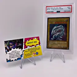 PSA 7 BLUE-EYES WHITE DRAGON 2002 SDK-001 KAIBA DECK Yu-Gi-Oh - Image 1