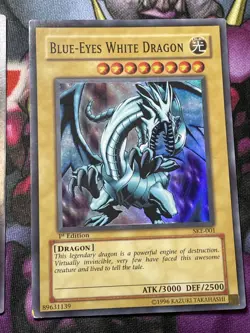 Yu-Gi-Oh! Blauaugiger W. Drache / Blue-Eyes White Dragon SDK SKE 1.Edition/unl - Image 5