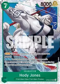 One Piece English - Hody Jones - OP06-035 - SR - NM - Image 1