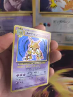 Pokemon Karte Card Simsala Alakazam Base Expansion Set Holo Wotc japanese Exc - Image 4