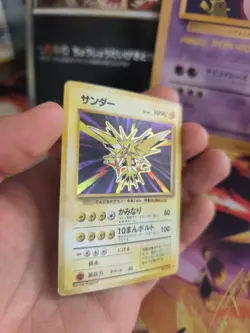 Pokemon Karte Card Zapdos Expansion Base Set 1996 Holo Wotc japanese Exc+ - Image 3
