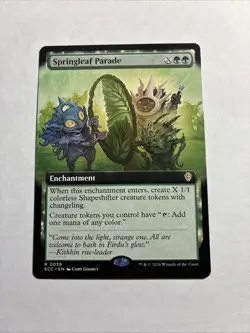 Springleaf Parade Extended Art Commander: Lorwyn Eclipsed MTG + Bonus Rare!!! - Image 1
