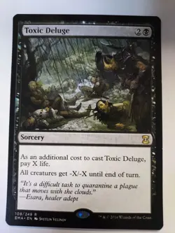 MTG Toxic Deluge Eternal Masters Magic the Gathering Rare Sorcery X1 - Image 1