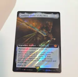Anduril, Flame of the West, M 0786, NM Surge Foil, MTG LotR Lord Rings TCG Cards - Image 1