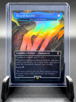 MTG RING OF BARAHIR 0355 LORD OF THE RINGS COMMANDER LTC BORDERLESS FOIL NM - Image 1