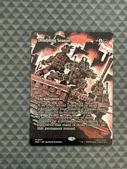 MTG Doubling Season #0011 Borderless Mythic TMNT Source Material (PZA) - Image 1