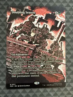 MTG Doubling Season #0011 Borderless Mythic TMNT Source Material (PZA) - Image 2