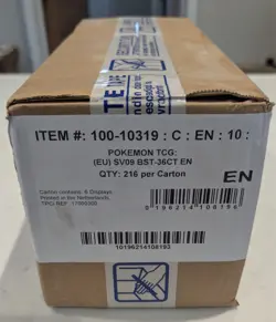 Pokemon TCG SV09 Journey Together Booster Box - Sealed Case Of 6 - Image 1