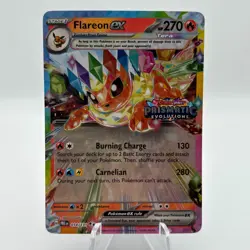 2025 Pokemon SV Prismatic Evolutions PRE EN Flareon ex #014/131 STAMPED - Image 1