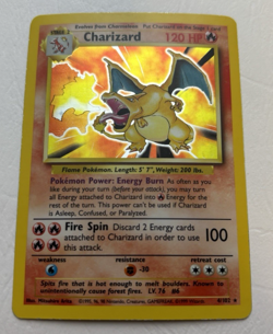 Charizard Holo Rare 1999 4/ 102 Base Set Unlimited Pokemon TCG - Image 2