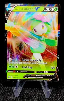 Pokemon TCG Sword & Shield Astral Radiance Hisuian Lilligant V #017/189 - Image 1