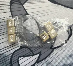 Pokemon - Metal Damage Counter Dice - Ultra Premium Charizard SET OF 6 (Gold) - Image 1