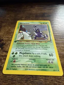 Pokemon TCG Heracross 1st Edition 6/111 NM Condition Neo Genesis - Image 3