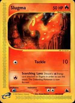 Slugma 98/144 Common WOTC Skyridge Pokemon - Image 1