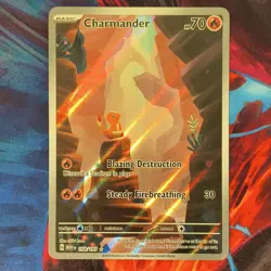 Pokemon Charmander 168/165 Sv2a: Card 151 Art Rare Full Art Holo HP 70 - Image 5