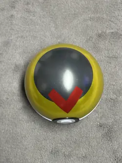 Level Ball Pokemon Collectible Tin: Yellow, Red, and Black Pokeball (Empty) - Image 2