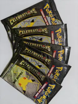 Pokemon TCG: Celebrations 25th Anniversary Booster Packs - 5 Packs - Image 1