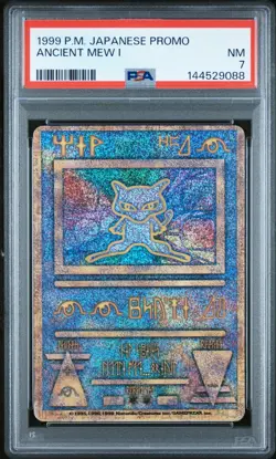PSA 7 2026 CERT ANCIENT MEW 1 CORRECTED "NINTENDO" 1999 POKEMON JAPANESE PROMO - Image 1