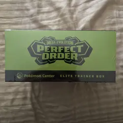 Pokemon Center Exclusive Elite Trainer Box Mega Evolution Perfect Order ETB🟢⚫ - Image 3