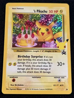 ______'s Pikachu Holo Celebrations: Classic Collection 24/53 Pokemon TCG - Image 1