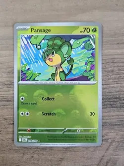 Pokemon TCG Pansage 004/086 Poke Ball Reverse Holo Black Bolt NM - Image 1