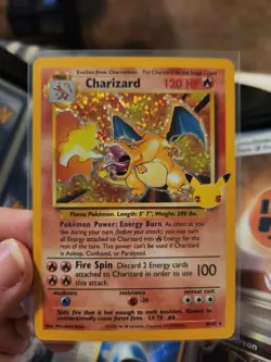 Pokemon Celebrations Charizard TCG Holo Card 4/102 - Image 1