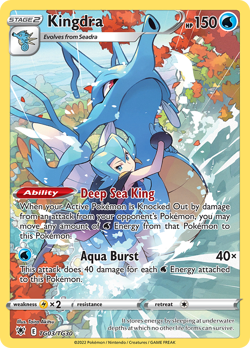 Kingdra TG03/TG30 Holo Astral Radiance Trainer Gallery Pokemon NM/M - Image 1