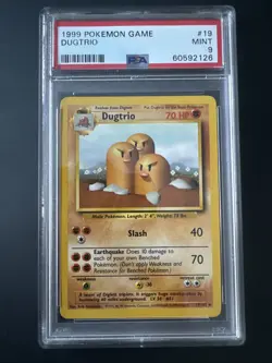 1999 Pokemon Game Dugtrio Mint 9 - Image 1