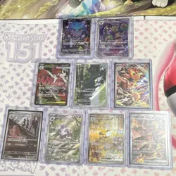 Pokemon cards SAR holo full art Japanese 9 card lot - Image 1